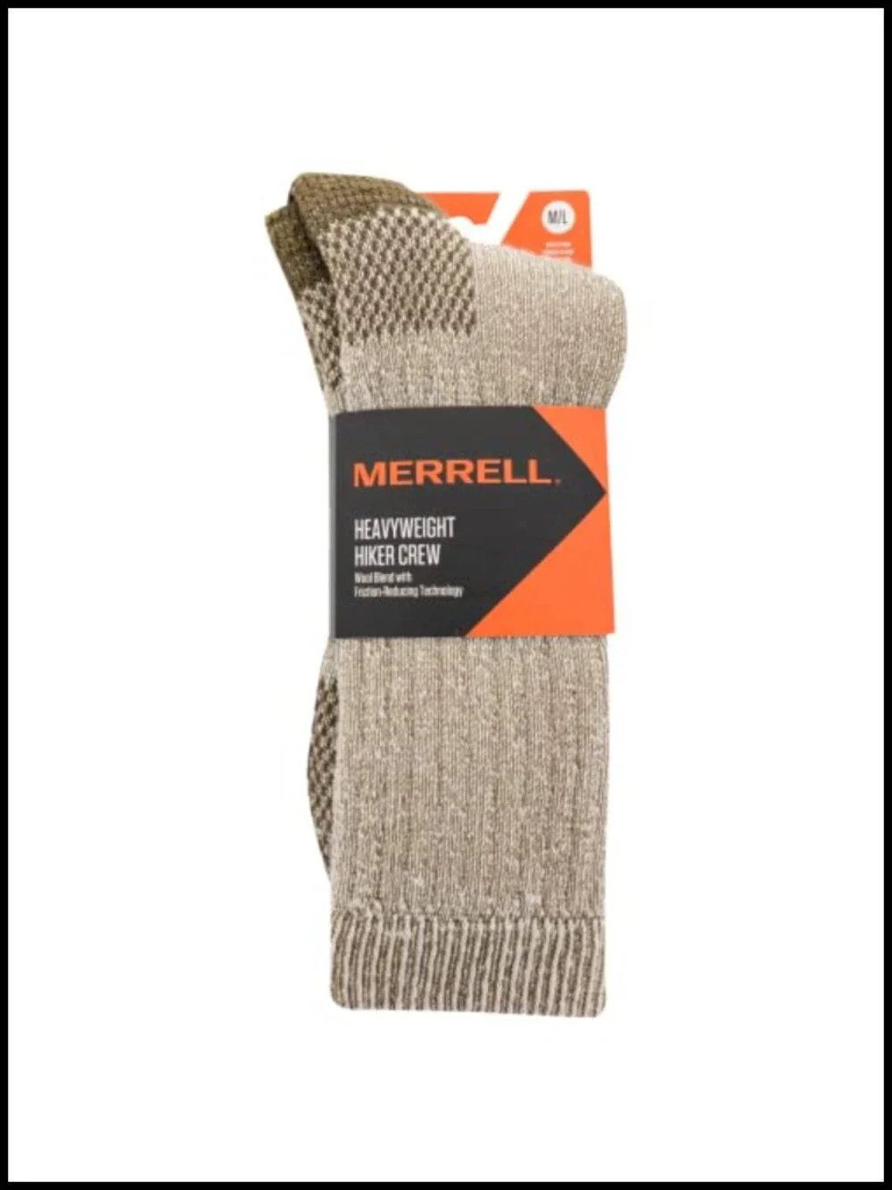 Men's Merino Wool Hiking Crew Socks - Heavyweight, Cushioned, Moisture Wicking